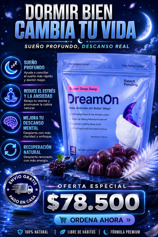 DreamOn™️ – Gomitas 8 en 1 para acompañar tu descanso